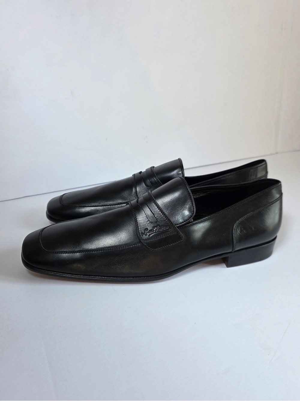 Louis Vuitton Men’s Black Leather Loafers
